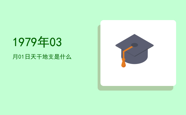 1979年03月01日天干地支是什么