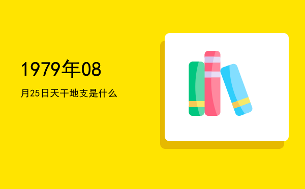 1979年08月25日天干地支是什么