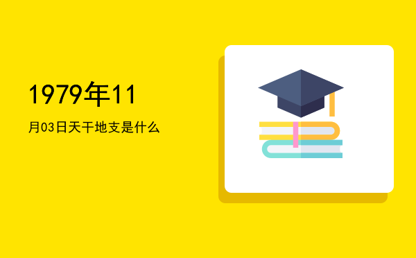 1979年11月03日天干地支是什么