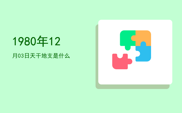 1980年12月03日天干地支是什么