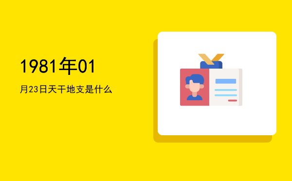 1981年01月23日天干地支是什么