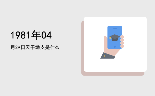 1981年04月29日天干地支是什么