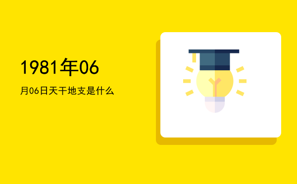 1981年06月06日天干地支是什么