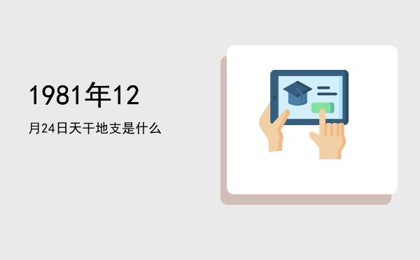 1981年12月24日天干地支是什么