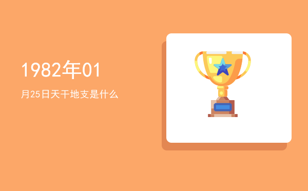 1982年01月25日天干地支是什么