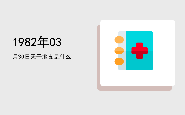 1982年03月30日天干地支是什么