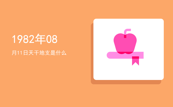 1982年08月11日天干地支是什么