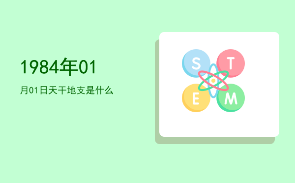 1984年01月01日天干地支是什么