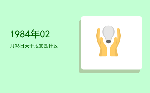 1984年02月06日天干地支是什么