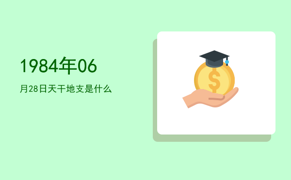 1984年06月28日天干地支是什么