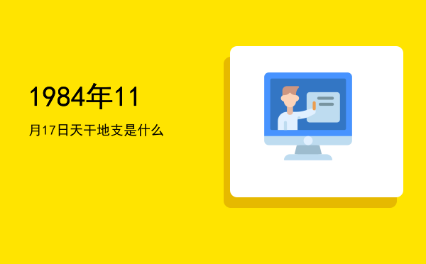 1984年11月17日天干地支是什么
