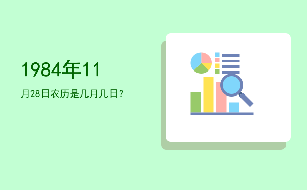 1984年11月28日农历是几月几日？