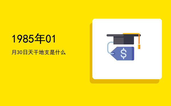1985年01月30日天干地支是什么
