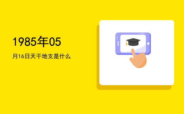 1985年05月16日天干地支是什么
