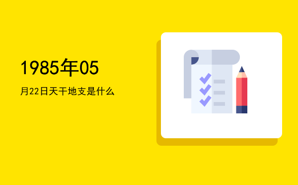 1985年05月22日天干地支是什么