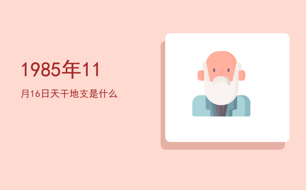 1985年11月16日天干地支是什么