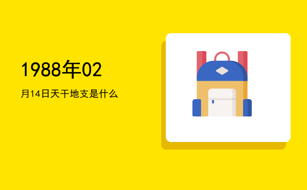 1988年02月14日天干地支是什么