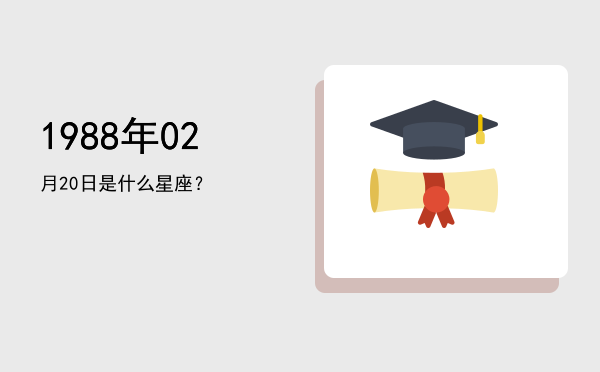 1988年02月20日是什么星座？