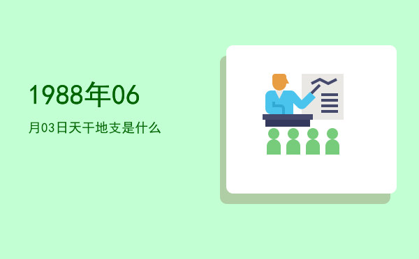 1988年06月03日天干地支是什么
