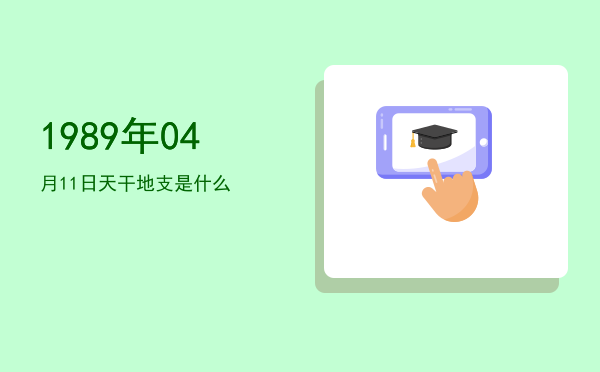 1989年04月11日天干地支是什么