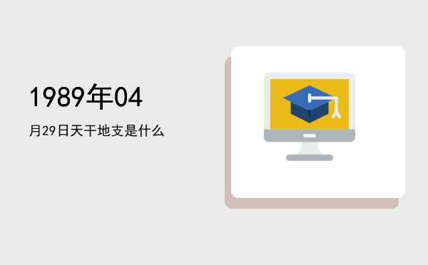 1989年04月29日天干地支是什么