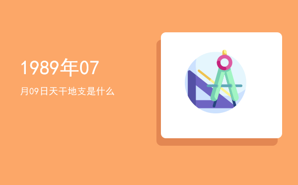1989年07月09日天干地支是什么