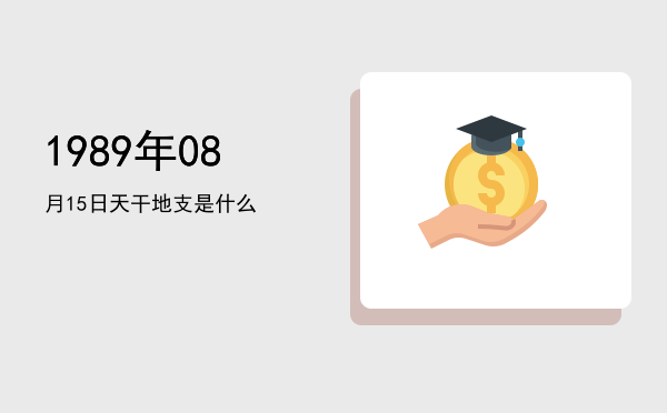 1989年08月15日天干地支是什么