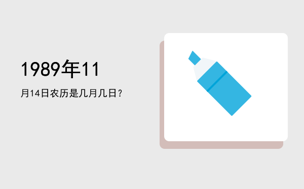 1989年11月14日农历是几月几日?
