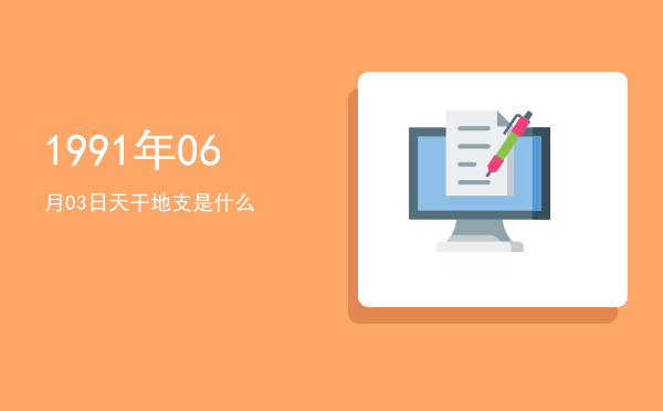 1991年06月03日天干地支是什么