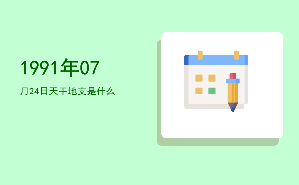 1991年07月24日天干地支是什么