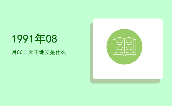 1991年08月06日天干地支是什么