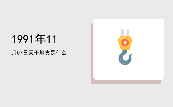 1991年11月07日天干地支是什么
