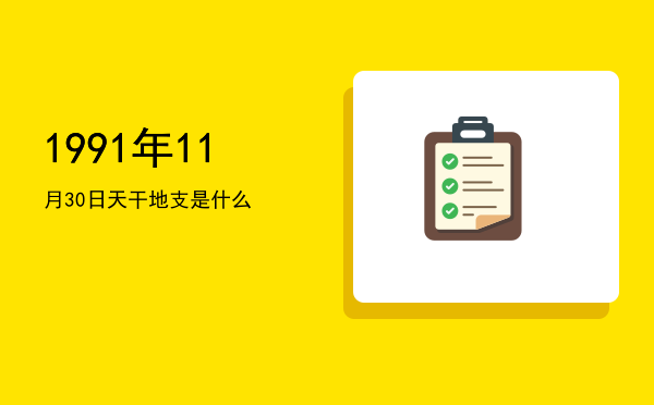 1991年11月30日天干地支是什么