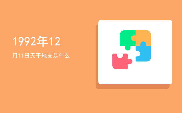 1992年12月11日天干地支是什么