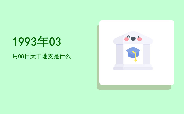 1993年03月08日天干地支是什么