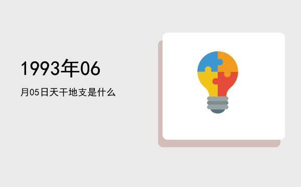 1993年06月05日天干地支是什么