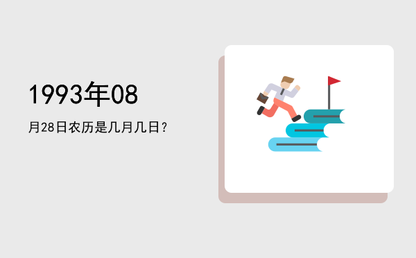 1993年08月28日农历是几月几日?