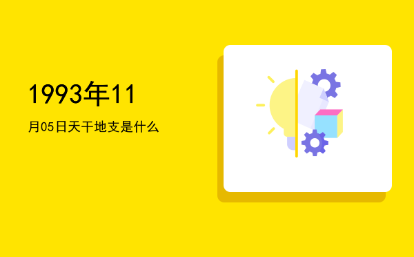 1993年11月05日天干地支是什么