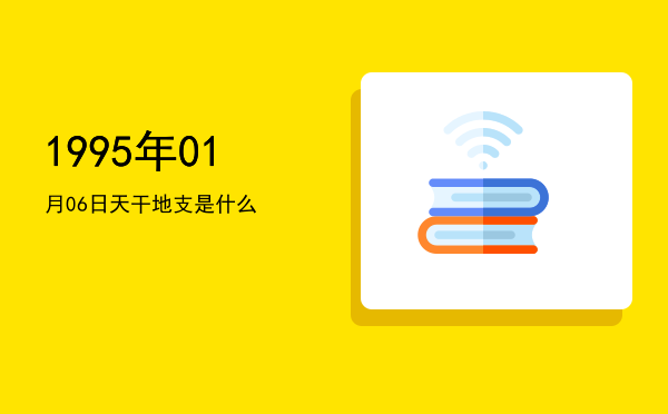 1995年01月06日天干地支是什么