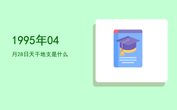 1995年04月28日天干地支是什么