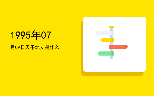 1995年07月09日天干地支是什么