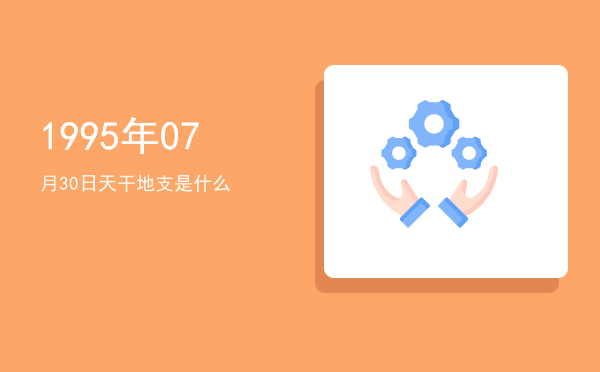 1995年07月30日天干地支是什么