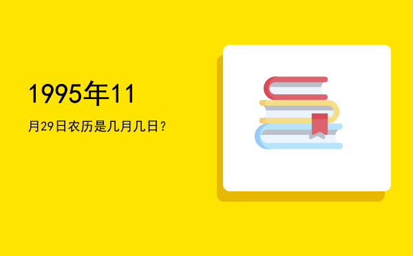 1995年11月29日农历是几月几日?