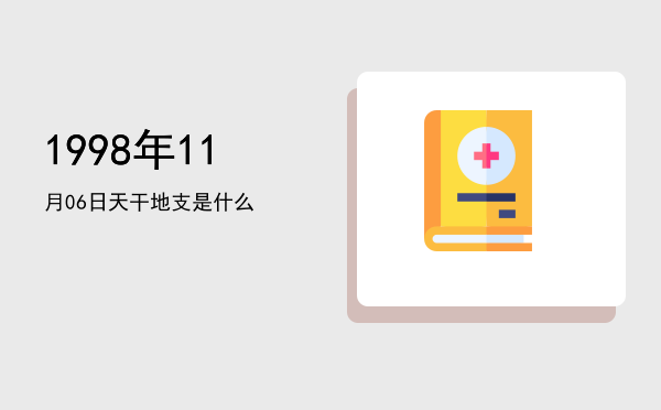1998年11月06日天干地支是什么