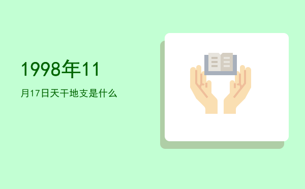 1998年11月17日天干地支是什么