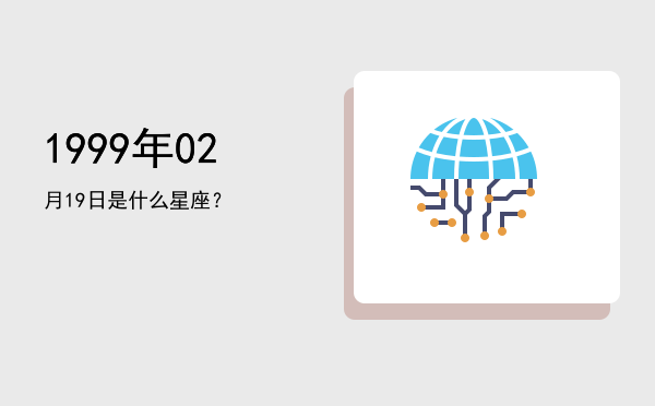 1999年02月19日是什么星座？