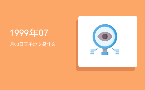 1999年07月03日天干地支是什么
