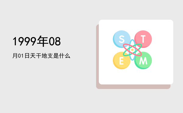 1999年08月01日天干地支是什么