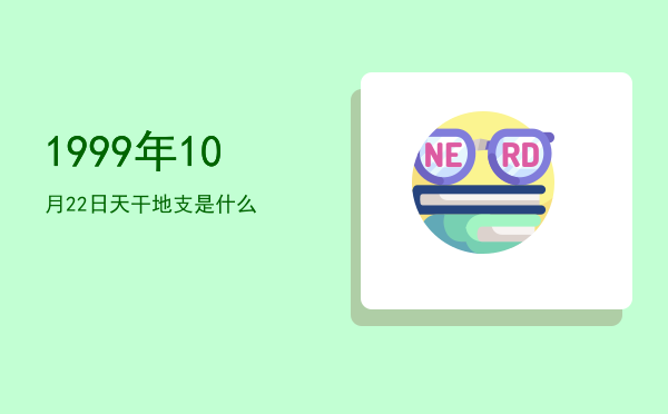 1999年10月22日天干地支是什么