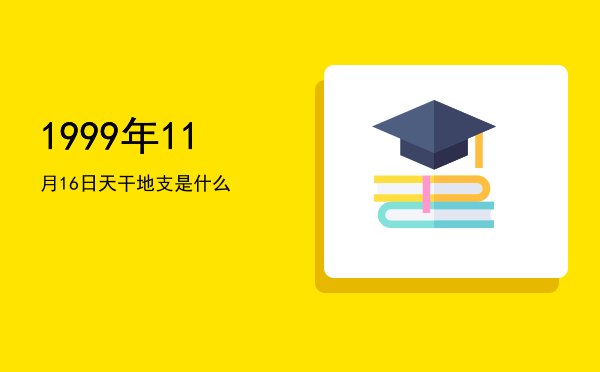 1999年11月16日天干地支是什么